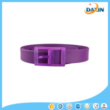 2016 Nuevo Unisex con estilo Candy Colors Silicone Plastic Belt Black